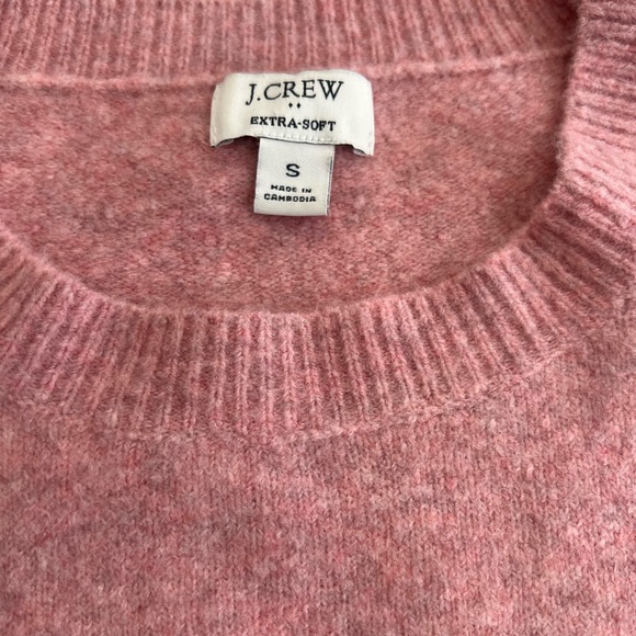 J. Crew Soft Pink Crew Neck Sweater - Picture 2 of 5